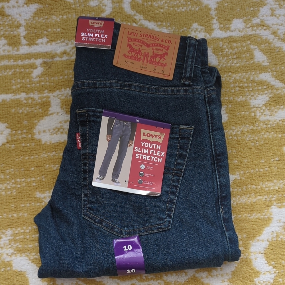 Levi's Youth Slim Flex Stretch Jeans - Dark Blue